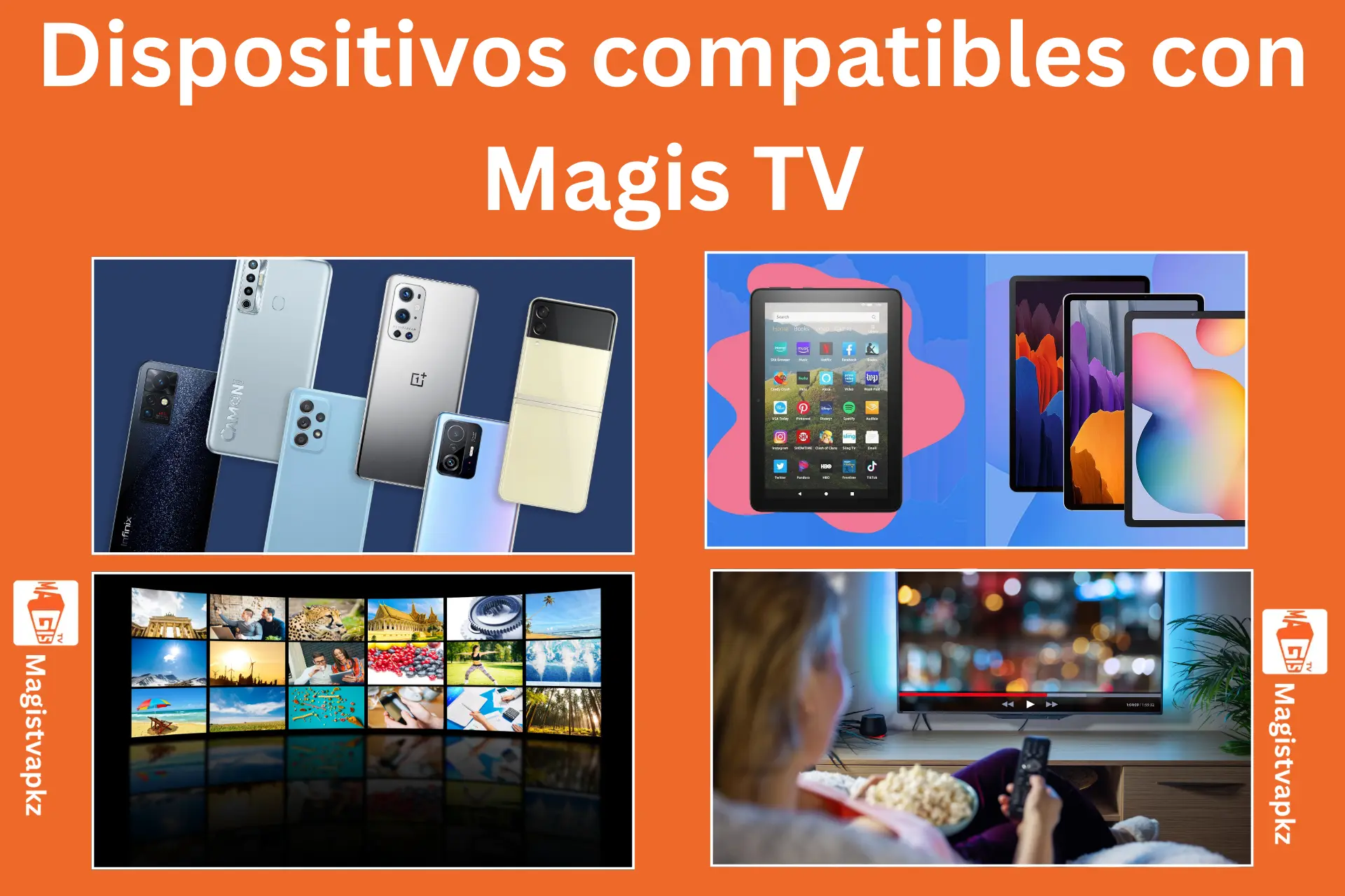 Dispositivos compatibles con Magis TV
Dispositivos compatibles y no compatibles con Magis TV